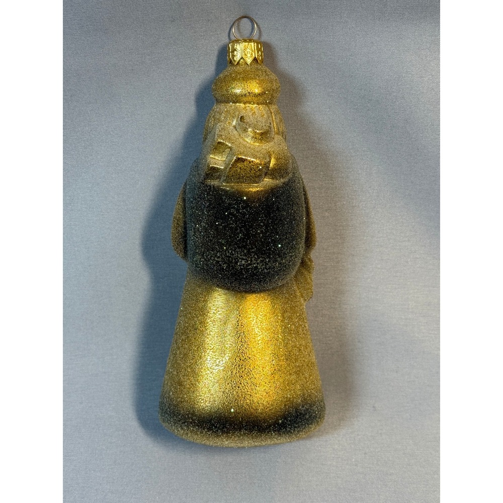 Vintage Christopher Radko Ornament Timber Claus Santa Glass Christmas Sparkly - Picture 8 of 10